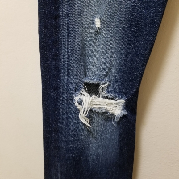 Rag & Bone Jeans Capri Distressed Dark Shredded 25 - Picture 7 of 13